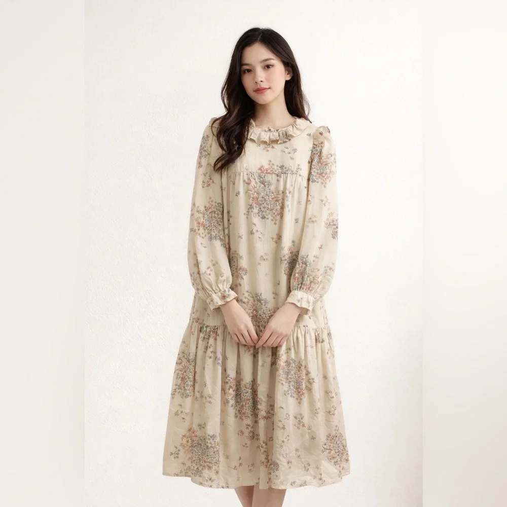 cream prairie dress 201 Prairie Dress